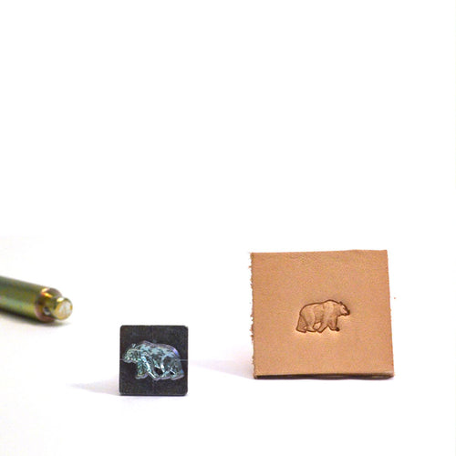 Load image into Gallery viewer, Bear Mini 3D Embossing Stamp from Identity Leathercraft
