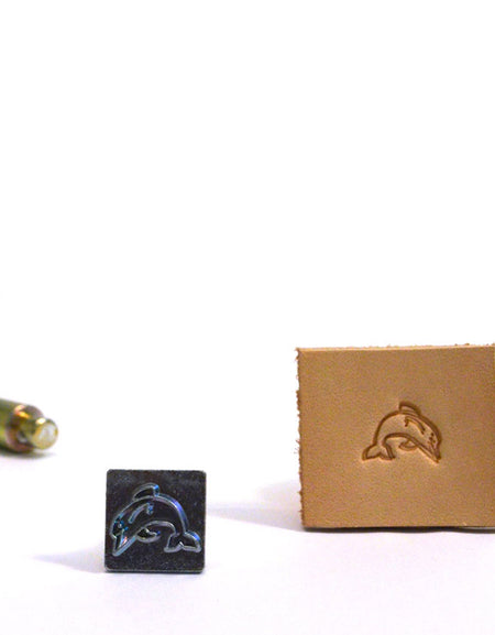 Dolphin Mini 3D Embossing Stamp from Identity Leathercraft