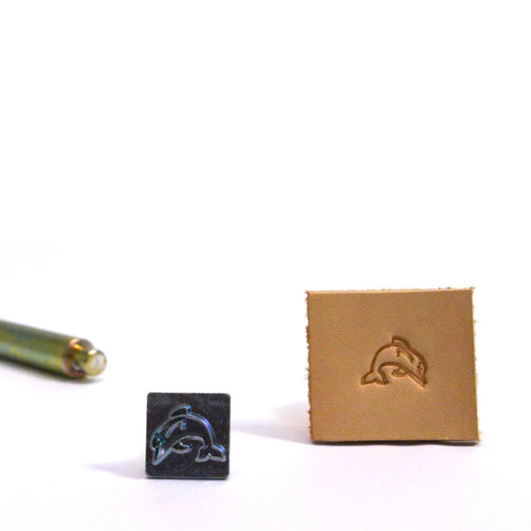Dolphin Mini 3D Embossing Stamp from Identity Leathercraft