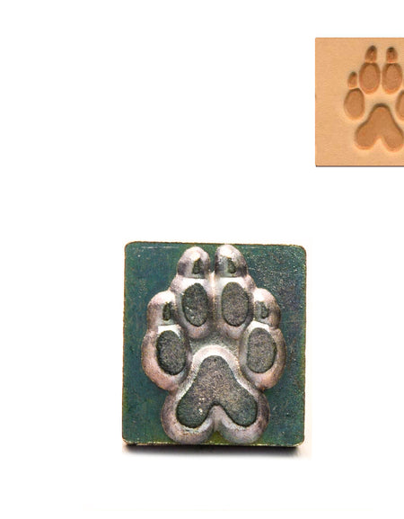 Wolf Track 3D Embossing Stamp from Identity Leathercraft