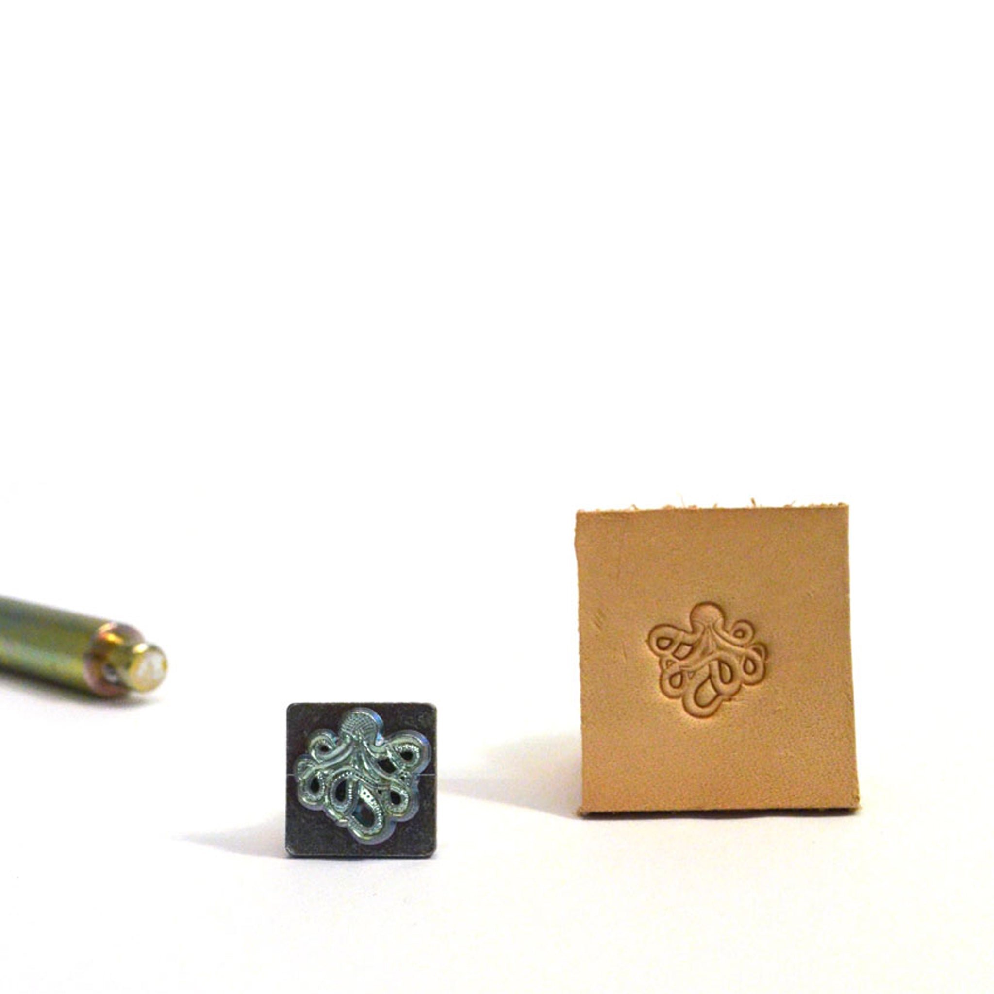Octopus (Kraken) Mini 3D Embossing Stamp from Identity Leathercraft
