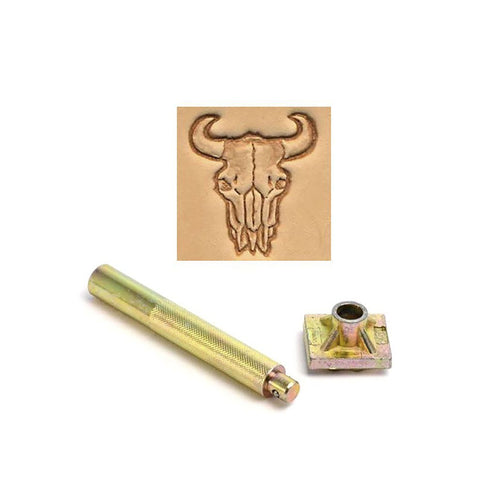 Load image into Gallery viewer, Cow Skull 3D Embossing Stamp
