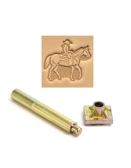 Horse & Rider 3D Embossing Stamp