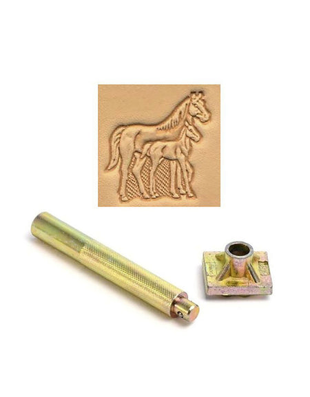 Mare & Foal 3D Embossing Stamp