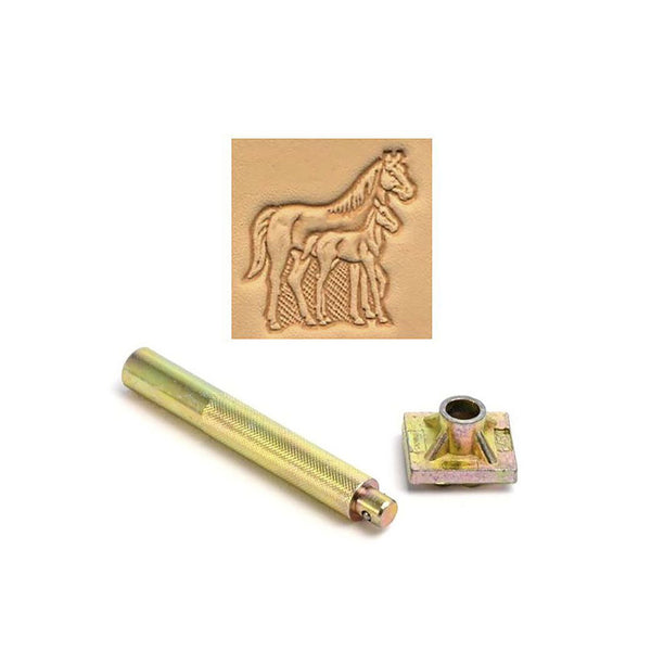 Mare & Foal 3D Embossing Stamp
