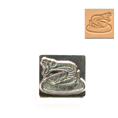 Load image into Gallery viewer, Rattlesnake 3D Embossing Stamp from Identity Leathercraft
