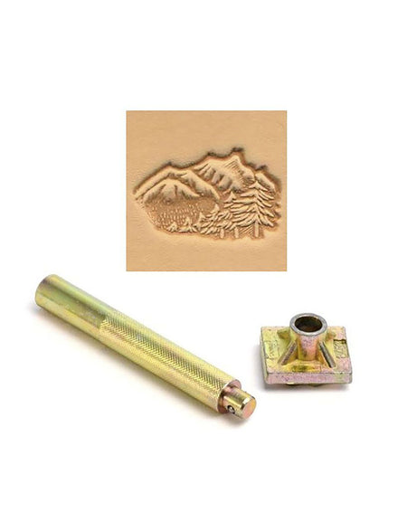 Mountain Scene 3D Embossing Stamp