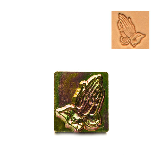 Load image into Gallery viewer, Praying Hands 3D Embossing Stamp from Identity Leathercraft
