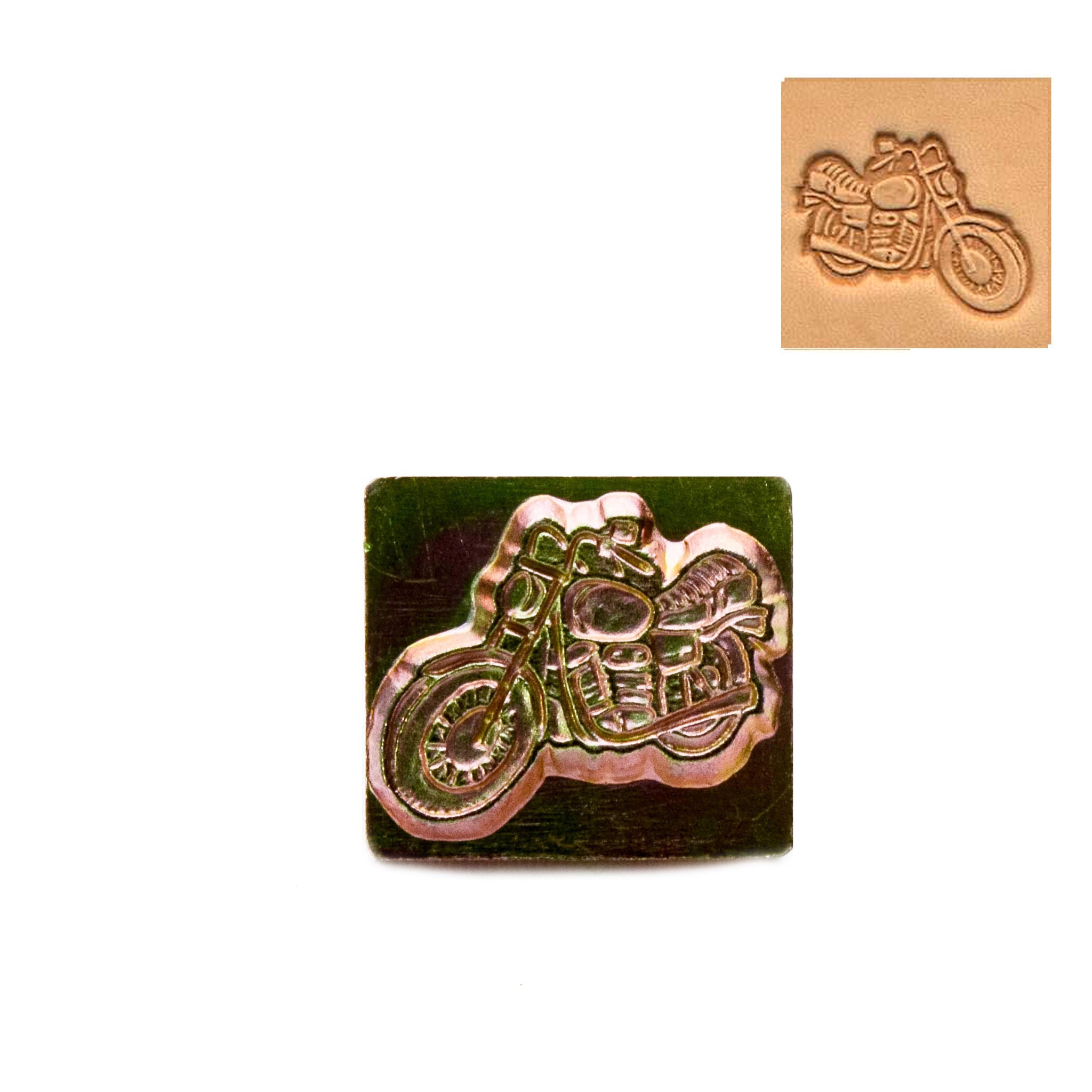 Motorbike 3d Embossing Stamp from Identity Leathercraft