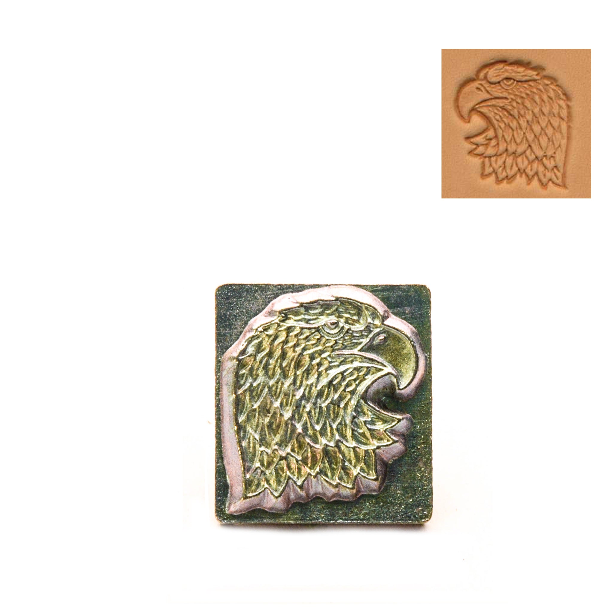 Eagle Head 3D Embossing Stamp - Left from Identity Leathercraft