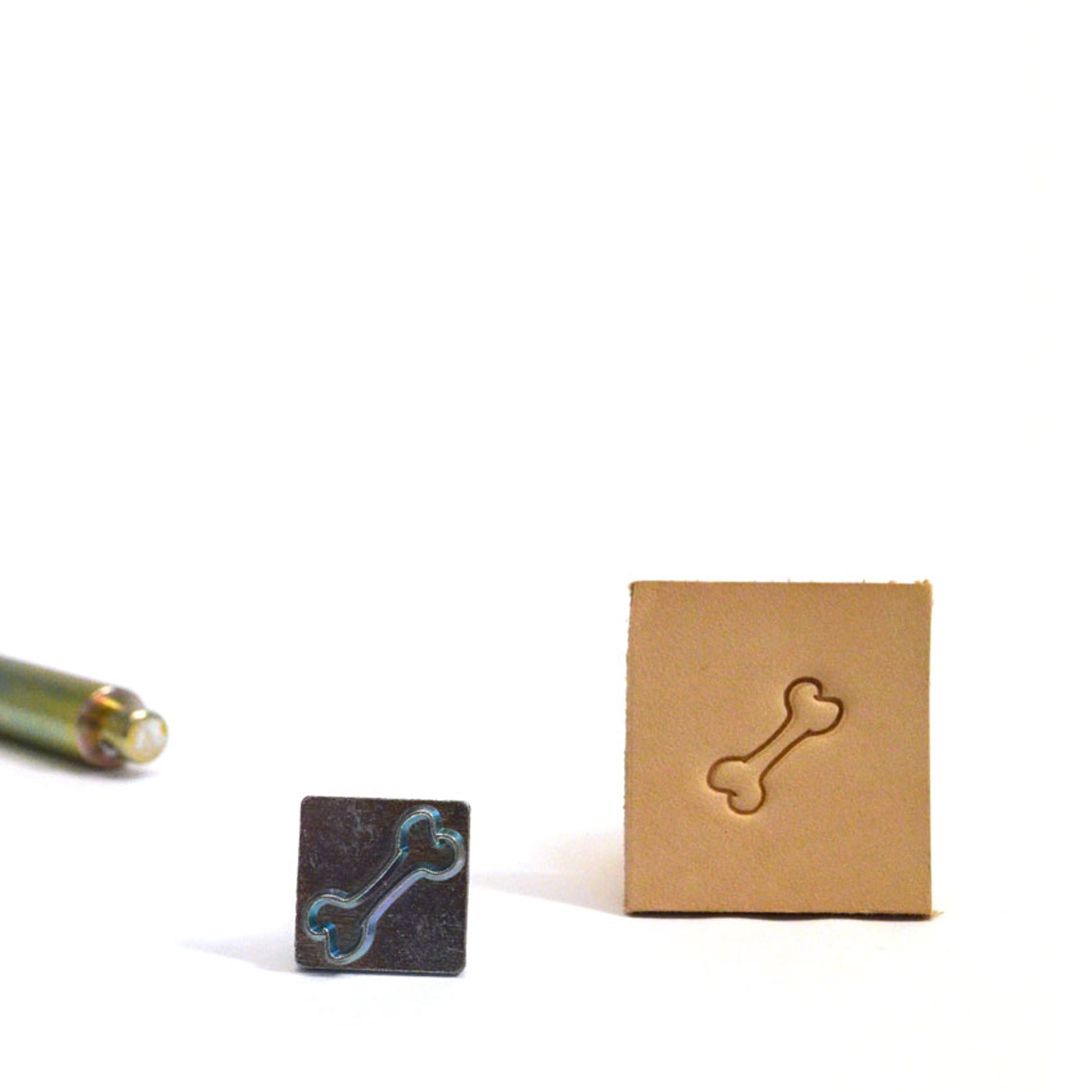 Dog Bone Mini 3D Embossing Stamp from Identity Leathercraft
