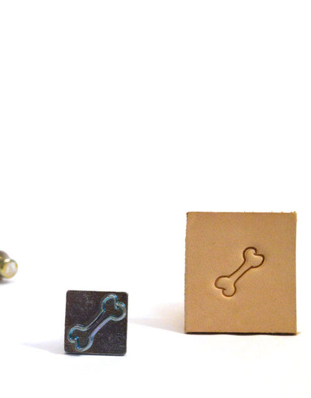 Dog Bone Mini 3D Embossing Stamp from Identity Leathercraft