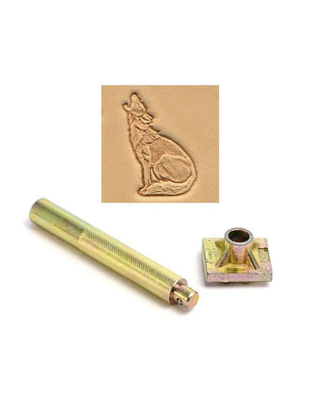 Howling Wolf 3D Embossing Stamp