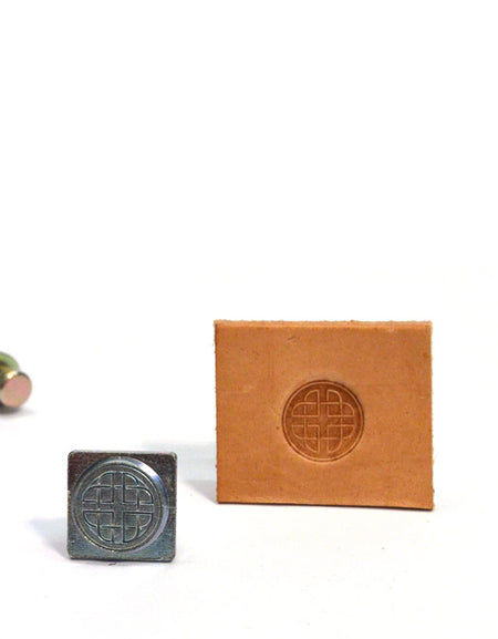 Celtic Knot Circle Mini 3D Embossing Stamp from Identity Leathercraft