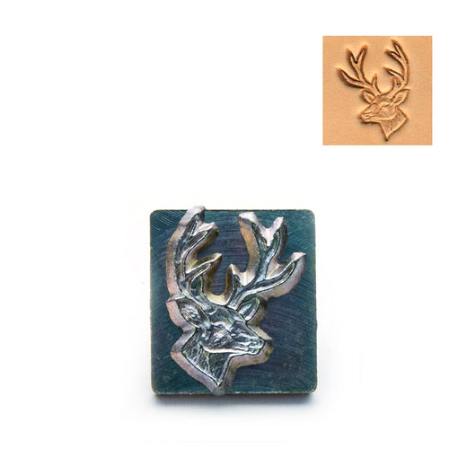 Load image into Gallery viewer, Stag/Deer Head 3D Embossing Stamp from Identity Leathercraft
