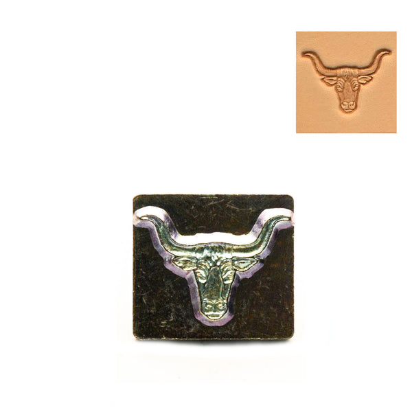 Longhorn Head 3D Embossing Stamp from Identity Leathercraft