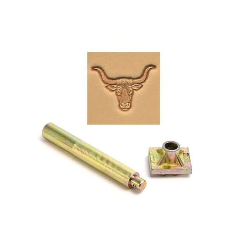 Load image into Gallery viewer, Longhorn Head 3D Embossing Stamp
