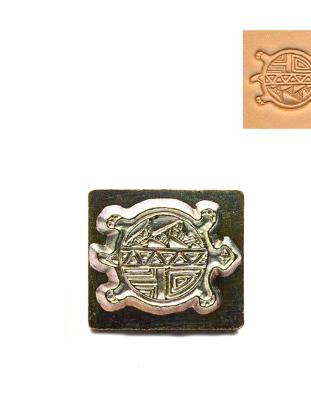 Round Turtle 3D Embossing Stamp from Identity Leathercraft