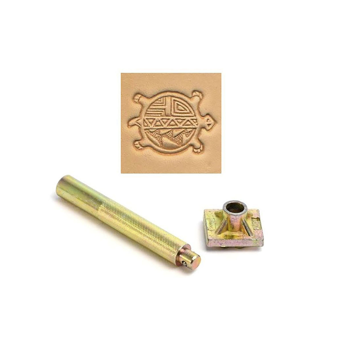 Round Turtle 3D Embossing Stamp | identityleathercraft