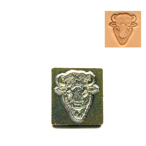 Load image into Gallery viewer, Buffalo/Bison Head 3D Embossing Stamp from Identity Leathercraft
