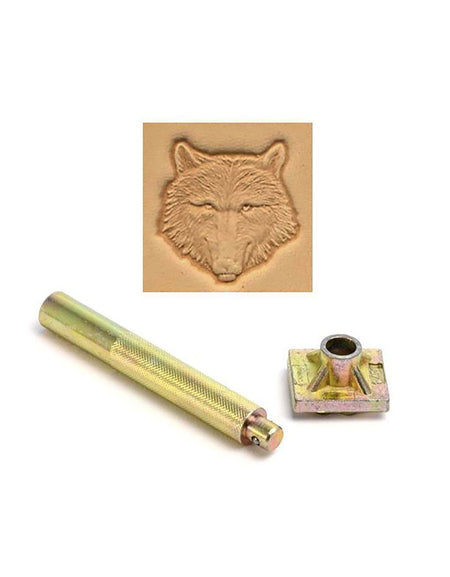 Wolf Head 3D Embossing Stamp