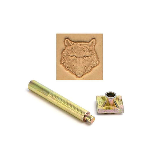 Wolf Head 3D Embossing Stamp