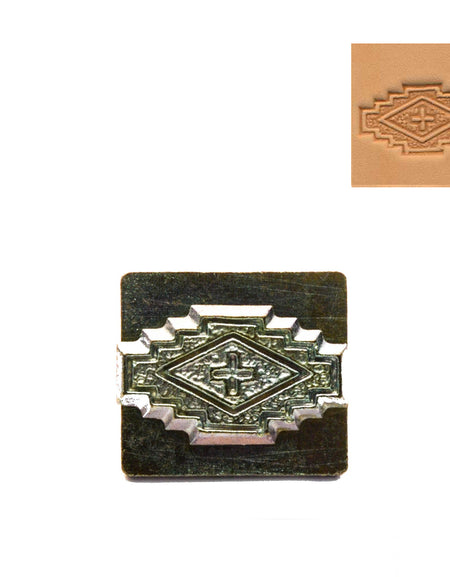 Stepped Square 3D Embossing Stamp from Identity Leathercraft