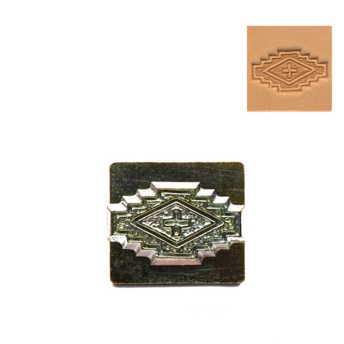 Load image into Gallery viewer, Stepped Square 3D Embossing Stamp from Identity Leathercraft

