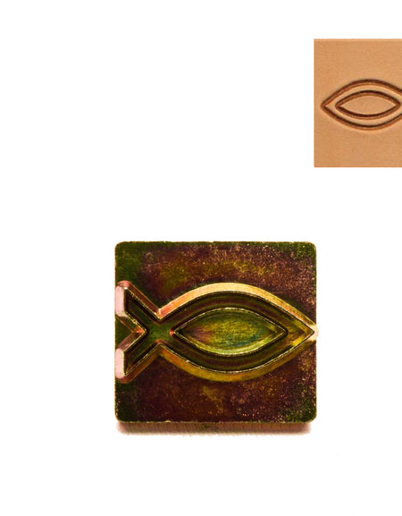Ichthus Fish 3D Embossing Stamp from Identity Leathercraft
