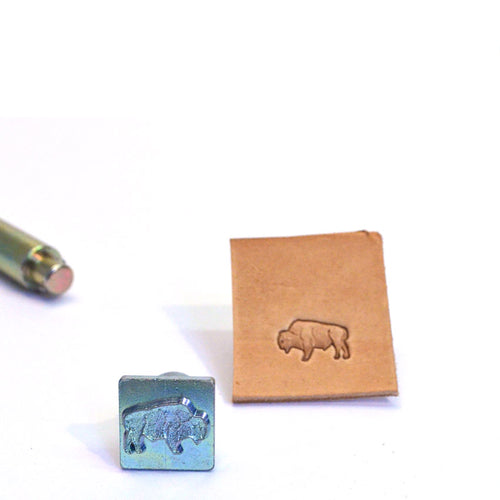 Load image into Gallery viewer, Buffalo (Bison) Mini 3D Embossing Stamp from Identity Leathercraft
