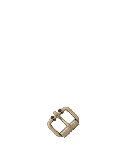 32mm Single Prong Roller Buckle - Antique Brass from Identity Leathercraft