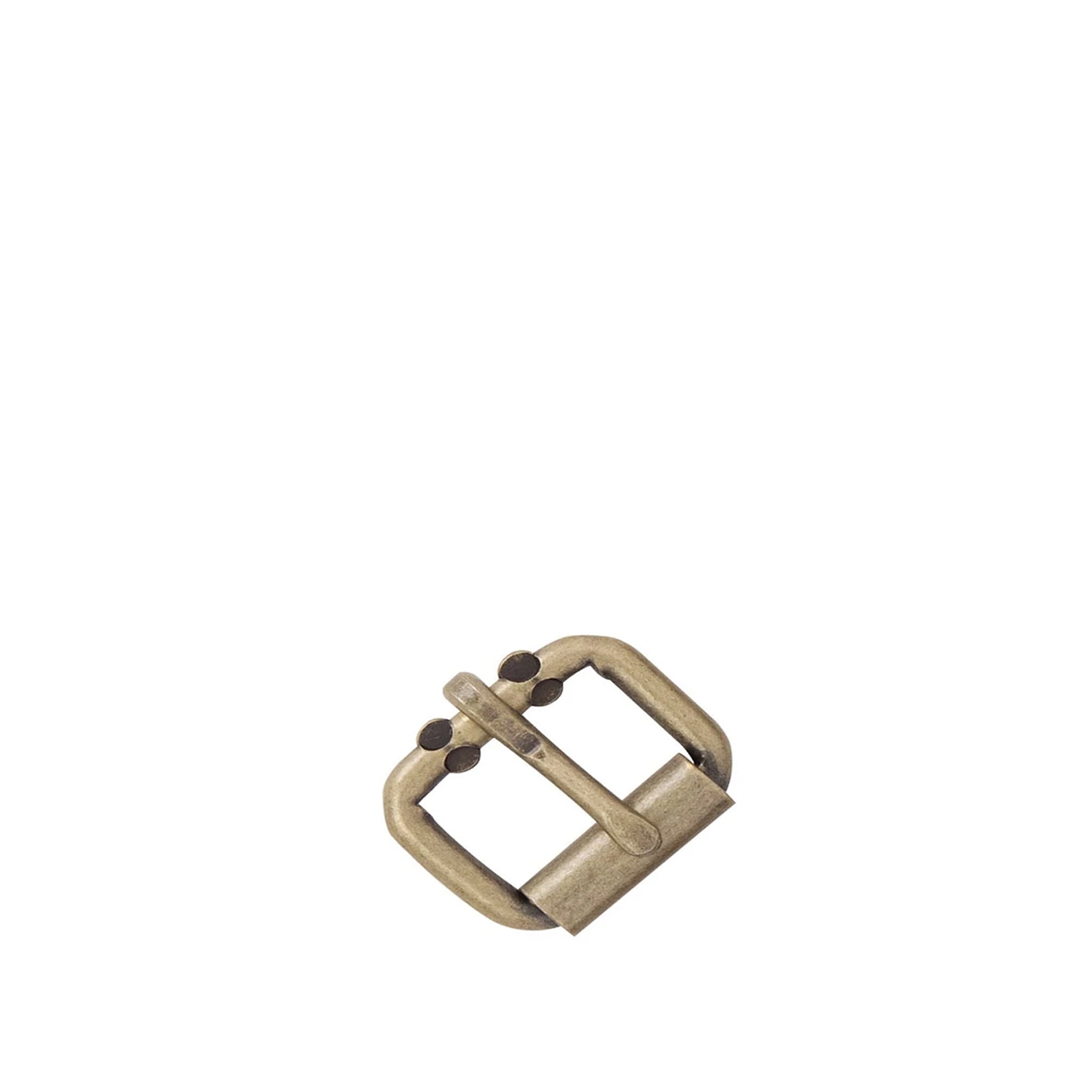 44mm Single Prong Roller Buckle - Antique Brass from Identity Leathercraft