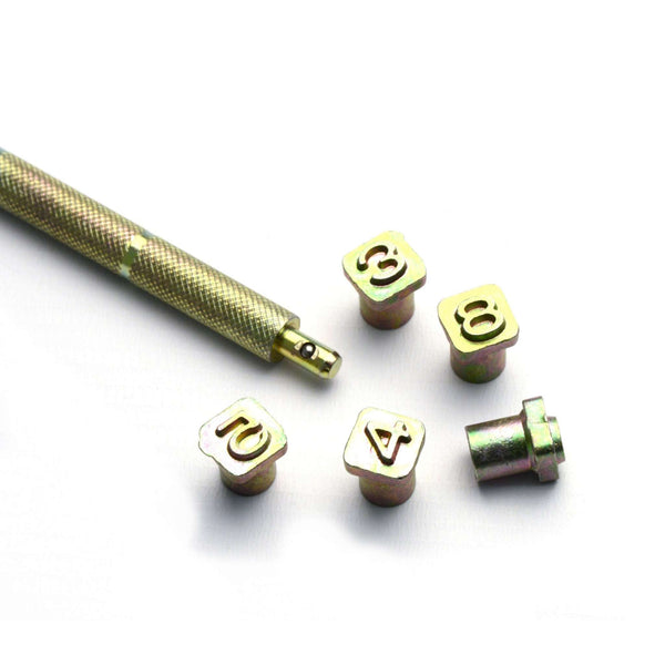 Recessed Number Stamp Set from Identity Leathercraft