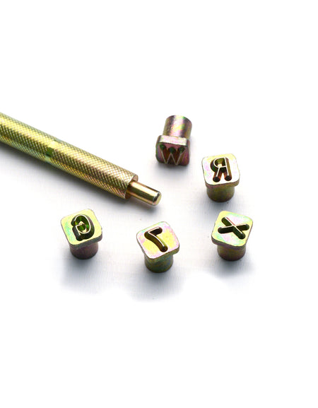 Line Alphabet & Number Stamping Set from Identity Leathercraft