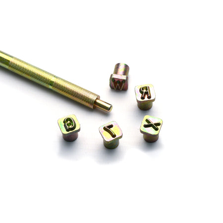 Line Alphabet & Number Stamping Set from Identity Leathercraft