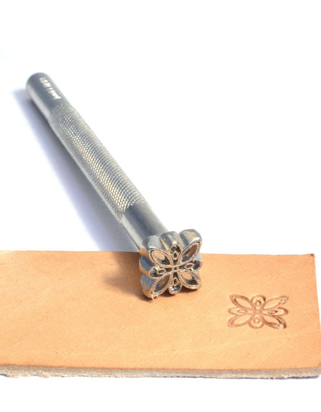 Square flower embossing stamp from Identity Leathercraft