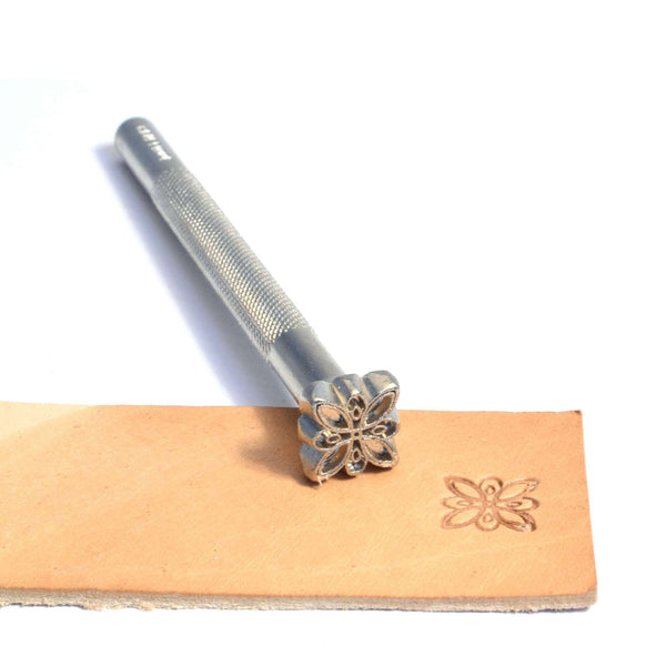 Square flower embossing stamp from Identity Leathercraft