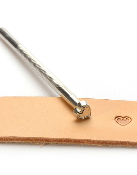 Heart embossing stamp from Identity Leathercraft