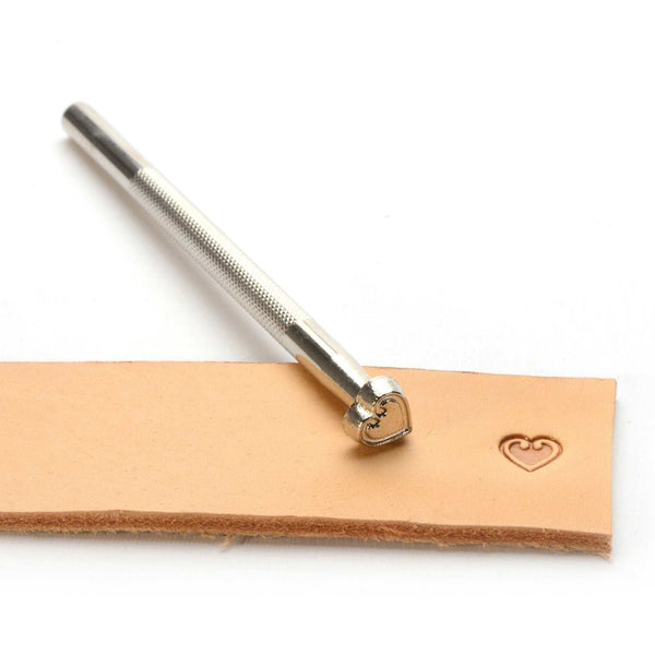 Heart embossing stamp from Identity Leathercraft