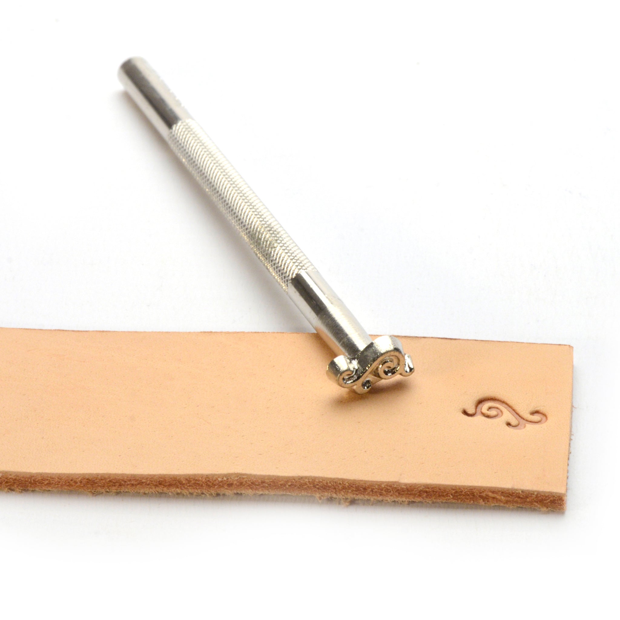 Simple Scroll Embossing Stamp from Identity Leathercraft