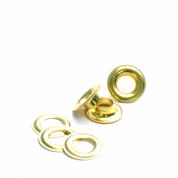 Solid Brass Solid Brass Grommets (Eyelet and Washer) from Identity Leathercraft