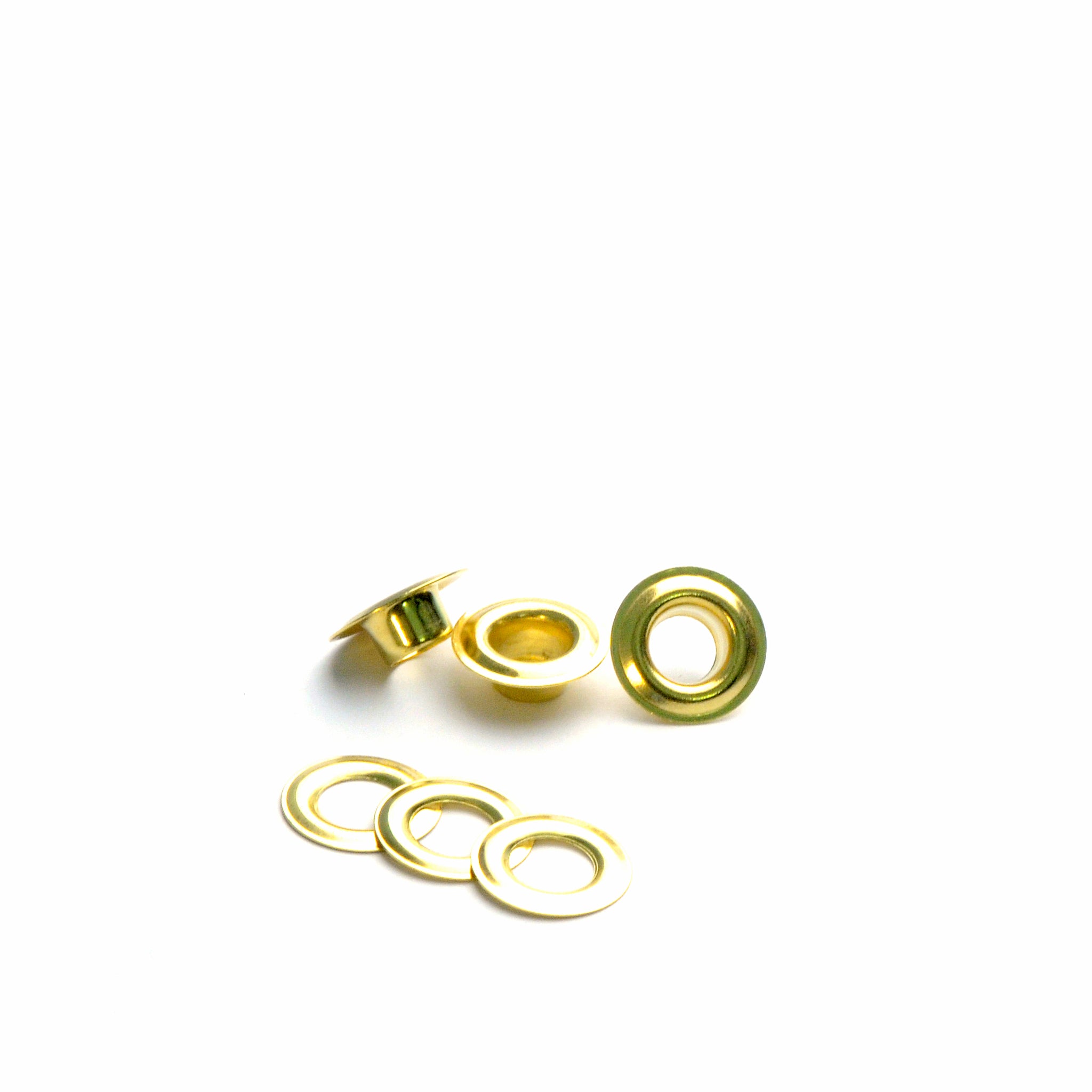 Solid Brass Extra Long Solid Brass Grommets (Eyelet and Washer) from Identity Leathercraft