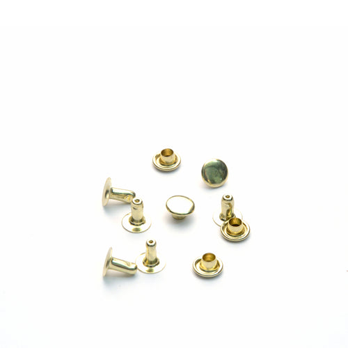 Load image into Gallery viewer, Small Brass Single Cap Rivets

