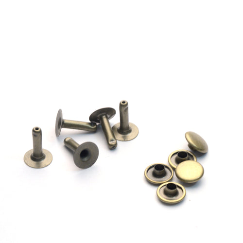 Steel Single Cap Rivets | identityleathercraft