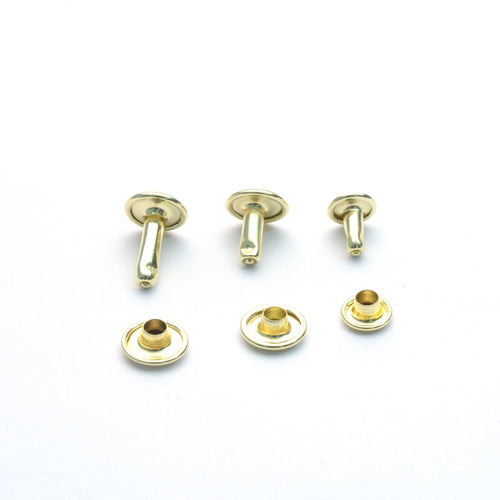 Load image into Gallery viewer, Brass Double Cap Rivets from Identity Leathercraft
