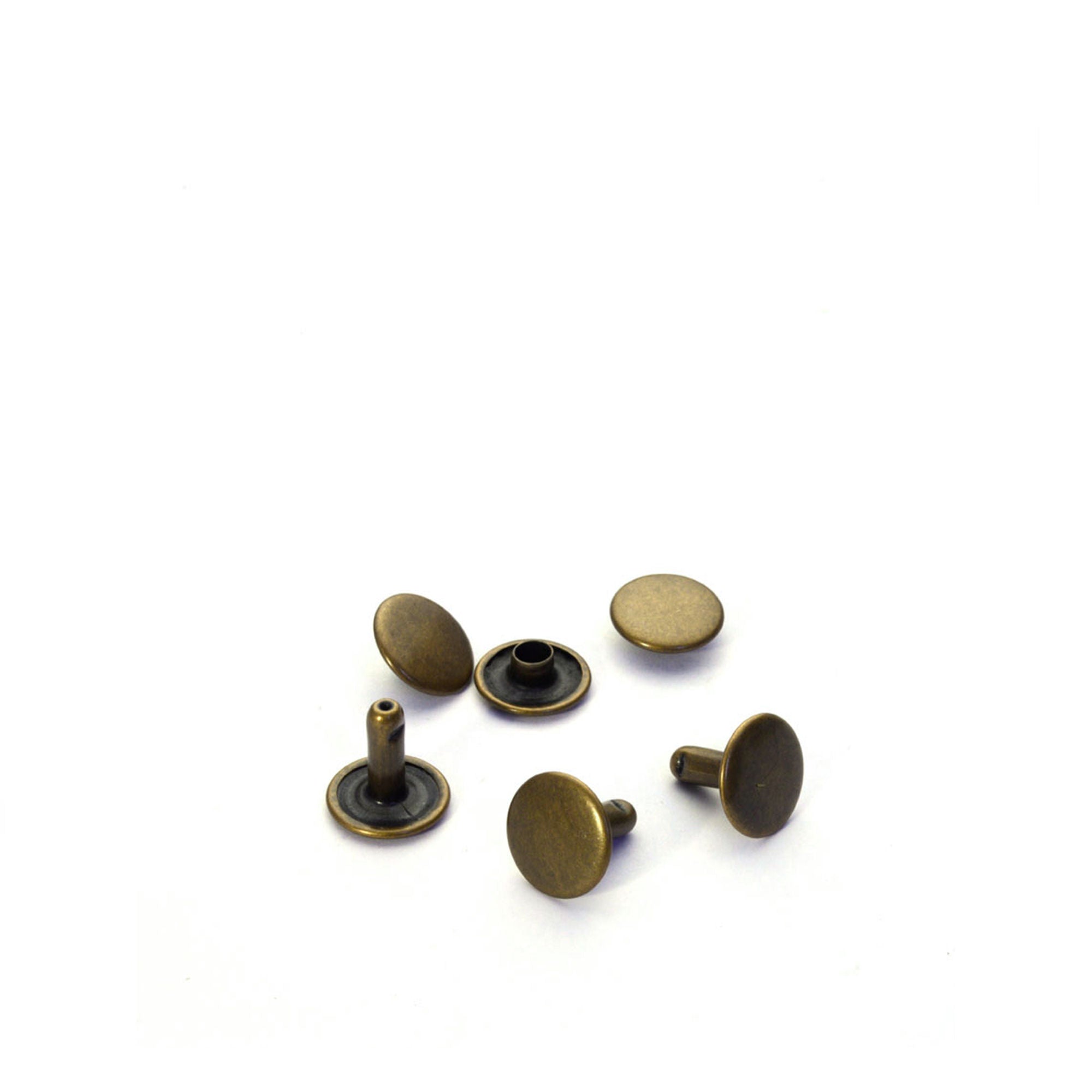 Wide Double Cap Rivets (Nickel Free) from Identity Leathercraft