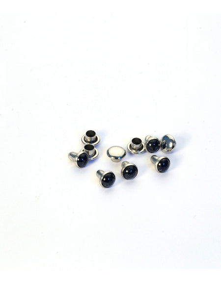 Resin Stone Decorative Round Rivets from Identity Leathercraft