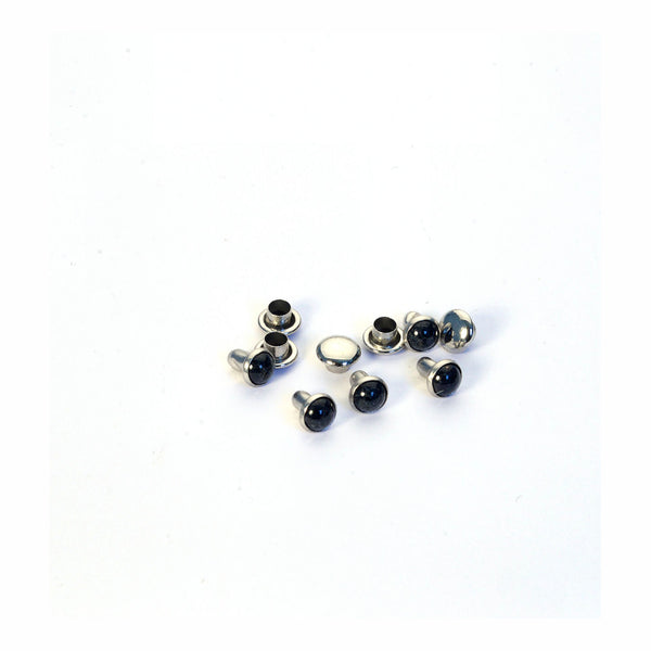 Resin Stone Decorative Round Rivets from Identity Leathercraft