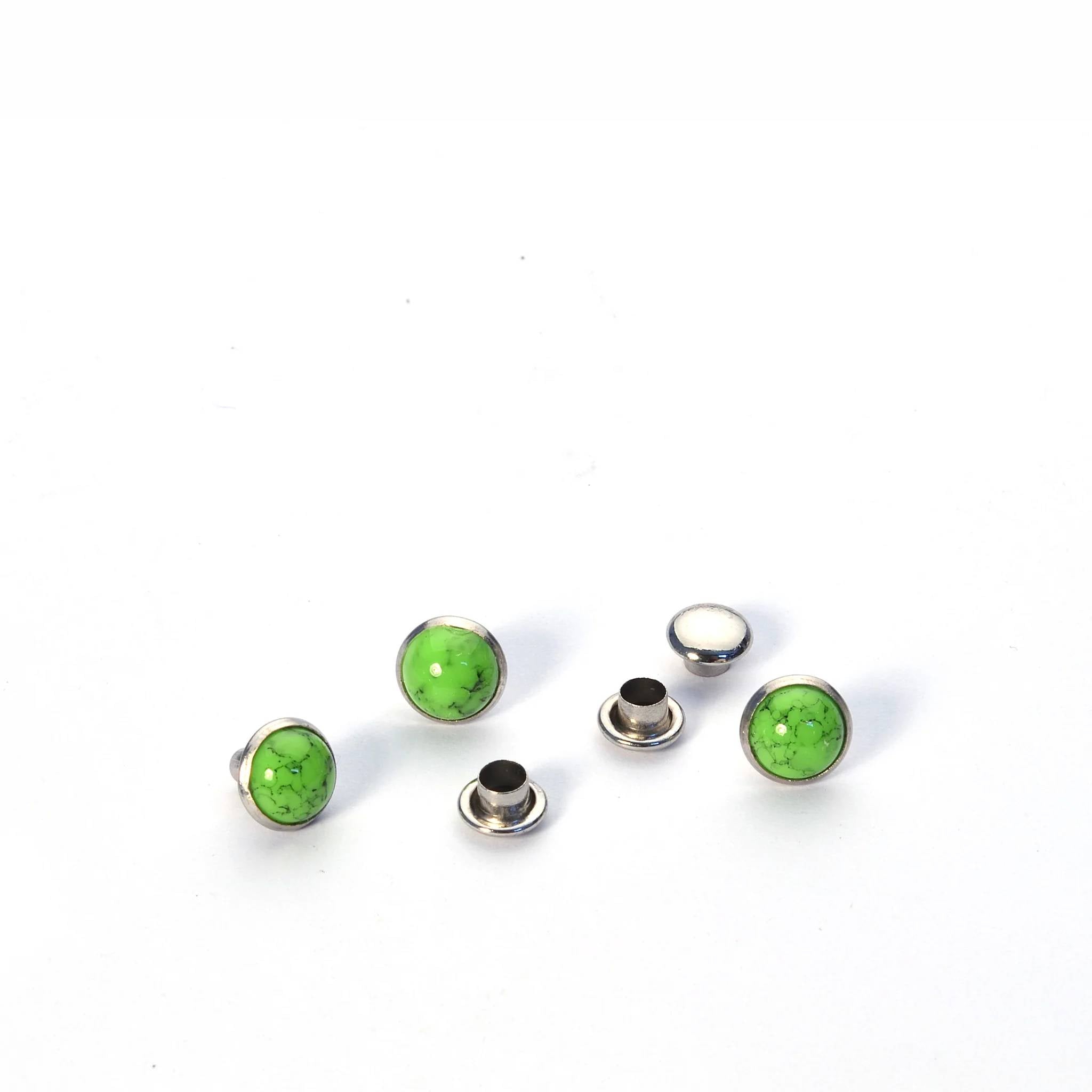 Resin Stone Decorative Round Rivets | identityleathercraft