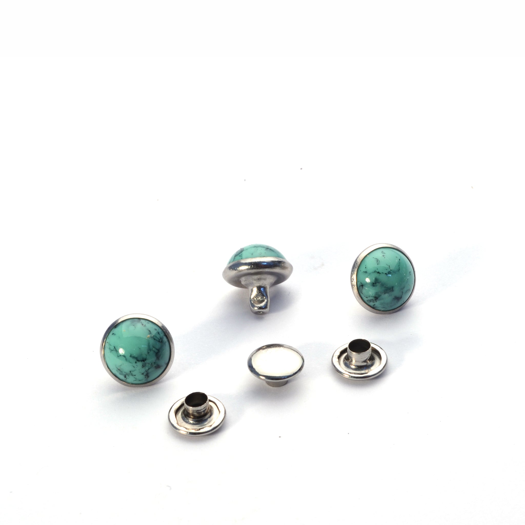 Resin Stone Decorative Round Rivets | identityleathercraft